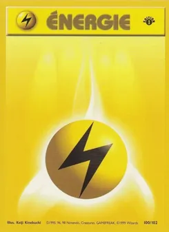 Carte Pokémon Énergie Électrique 100 — Set de Base