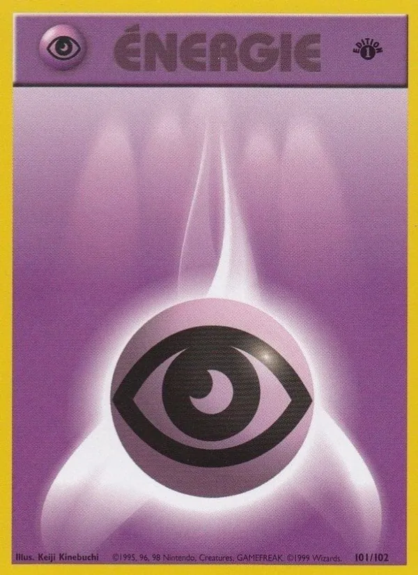 Carte Pokémon Énergie Psy 101/102 de l'extension Set de Base