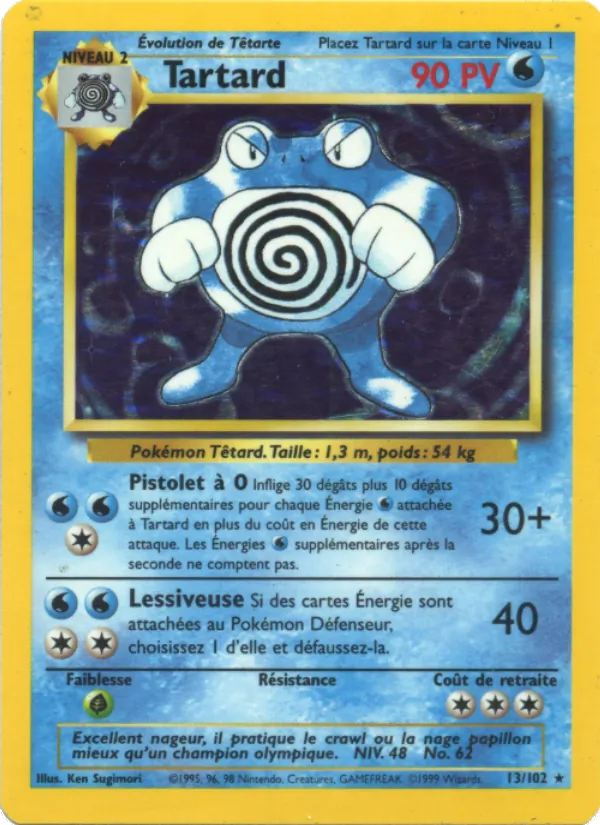 Carte Pokémon Tartard 13/102 de l'extension Set de Base