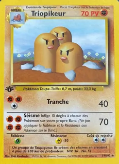Carte Pokémon Triopikeur 19 — Set de Base