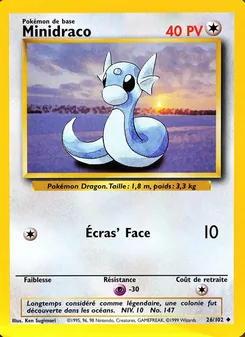 Carte Pokémon Minidraco 26 — Set de Base