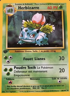 Carte Pokémon Herbizarre 30