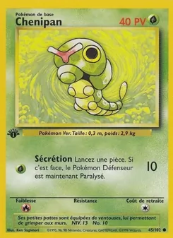 Carte Pokémon Chenipan 45 — Set de Base