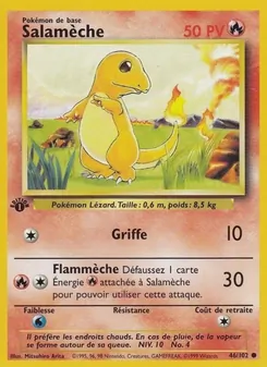 Carte Pokémon Salamèche 46 — Set de Base