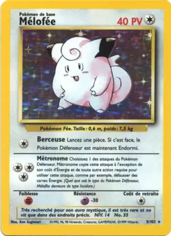 Carte Pokémon Mélofée 5 — Set de Base