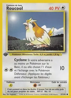 Carte Pokémon Roucool 57 — Set de Base