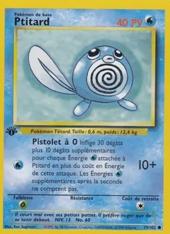 Carte Pokémon Ptitard 59 — Set de Base