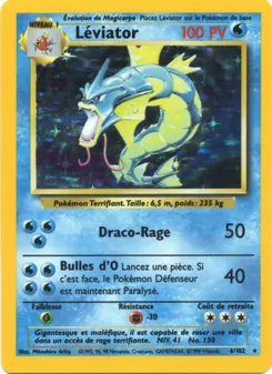 Carte Pokémon Léviator 6 — Set de Base
