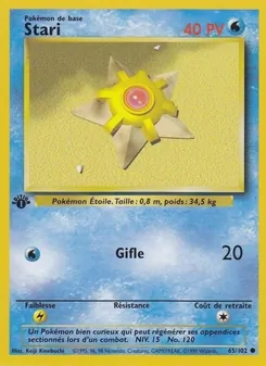 Carte Pokémon Stari 65 — Set de Base