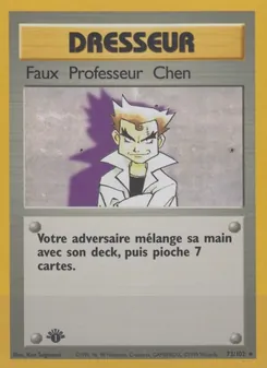 Carte Pokémon Faux Professeur Chen 73 — Set de Base