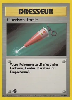 Carte Pokémon Guérison Totale 82 — Set de Base