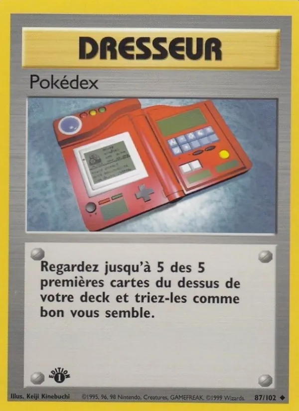 Carte Pokémon Pokédex 87/102 de l'extension Set de Base