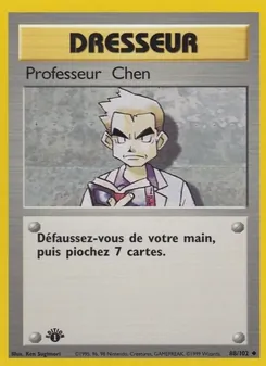 Carte Pokémon Professeur Chen 88 — Set de Base