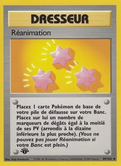 Carte Pokémon Réanimation 89 — Set de Base