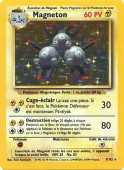 Carte Pokémon Magneton 9 — Set de Base