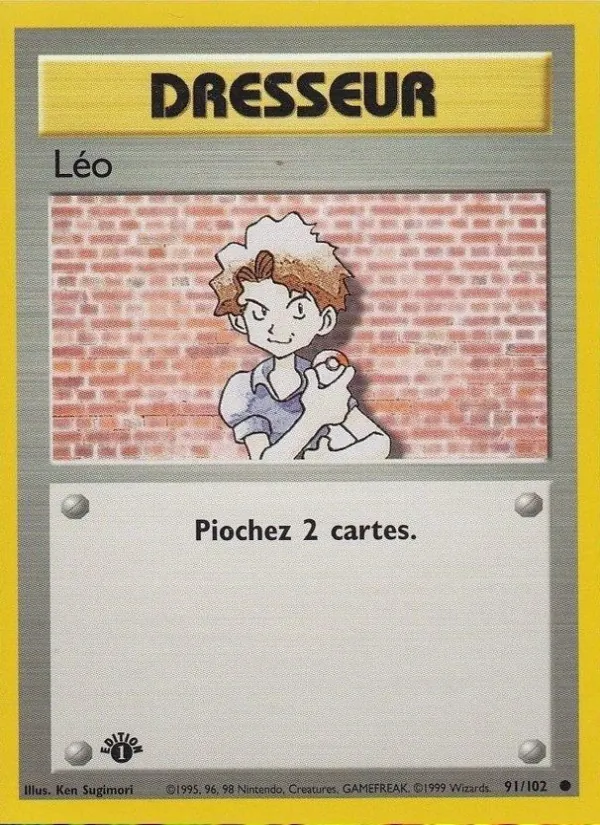Carte Pokémon Léo 91/102 de l'extension Set de Base