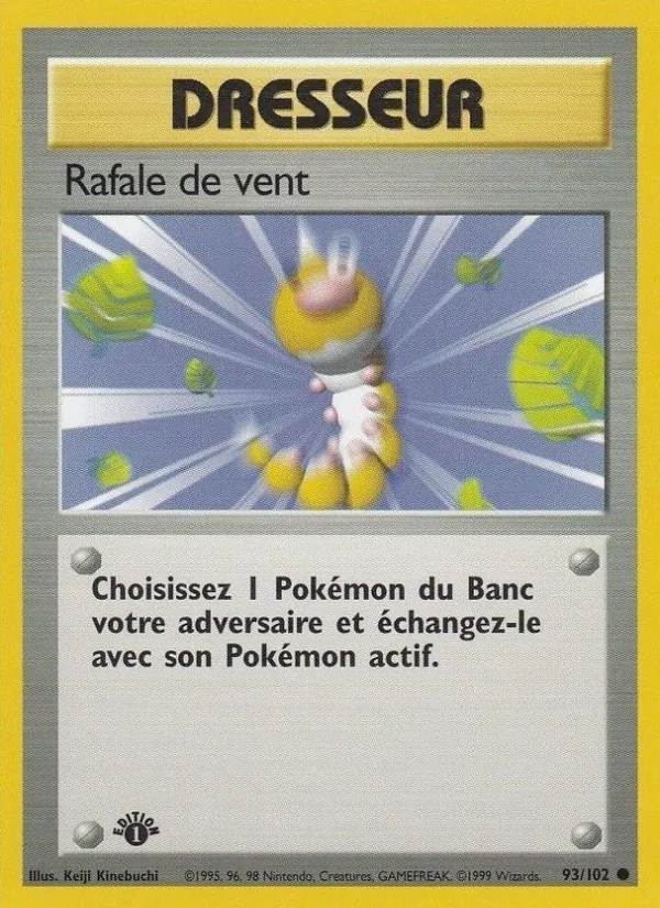 Carte Pokémon Rafale de vent 93/102 de l'extension Set de Base