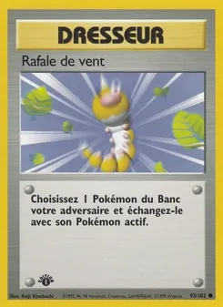 Carte Pokémon Rafale de vent 93 — Set de Base