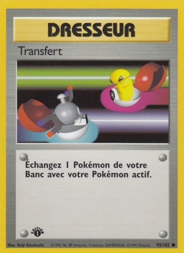 Carte Pokémon Transfert 95/102 de l'extension Set de Base