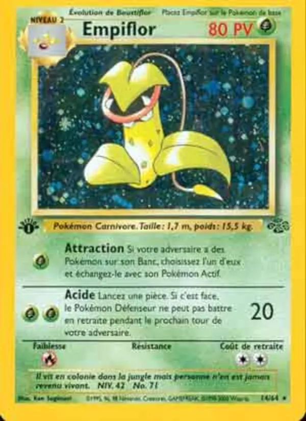 Carte Pokémon Empiflor 14/64 de l'extension Jungle