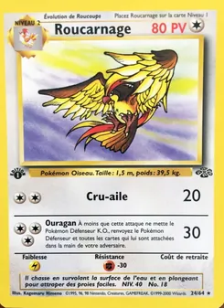 Carte Pokémon Roucarnage 24