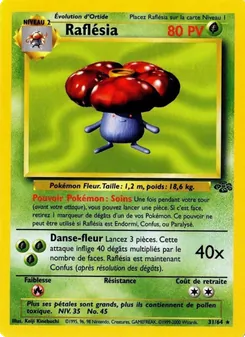 Carte Pokémon Raflésia 31 — Jungle