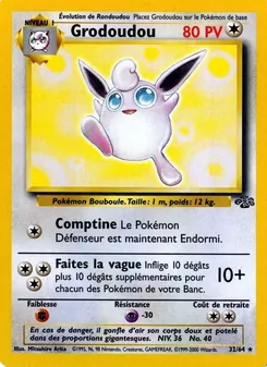 Carte Pokémon Grodoudou 32 — Jungle