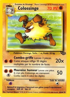 Carte Pokémon Colossinge 43 — Jungle