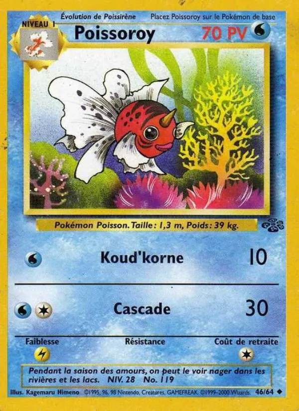 Carte Pokémon Poissoroy 46/64 de l'extension Jungle