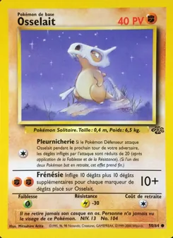 Carte Pokémon Osselait 50 — Jungle