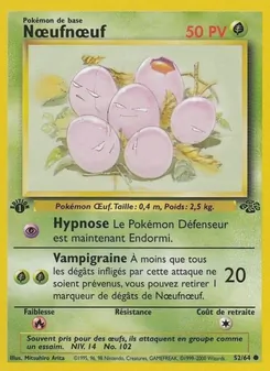 Carte Pokémon Nœufnœuf 52 — Jungle