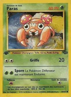 Carte Pokémon Paras 59 — Jungle