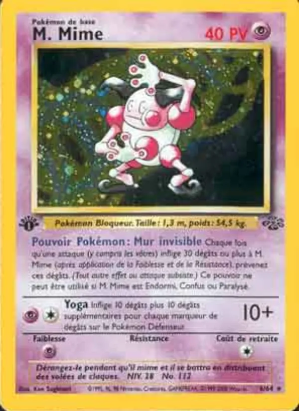 Carte Pokémon M. Mime 6/64 de l'extension Jungle