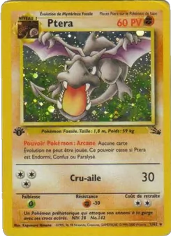 Carte Pokémon Ptera 1 — Fossile