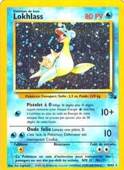 Carte Pokémon Lokhlass 10 — Fossile