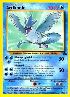 Carte Pokémon Artikodin 17 — Fossile
