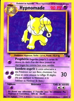 Carte Pokémon Hypnomade 23 — Fossile