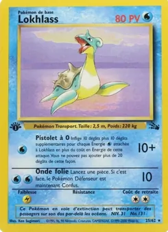 Carte Pokémon Lokhlass 25 — Fossile