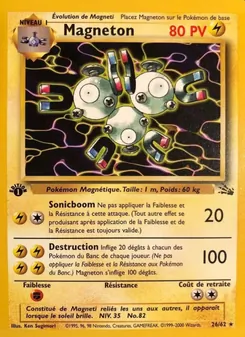 Carte Pokémon Magneton 26 — Fossile