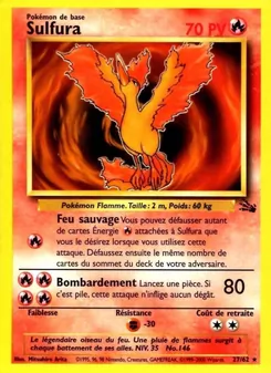 Carte Pokémon Sulfura 27 — Fossile
