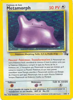 Carte Pokémon Metamorph 3 — Fossile