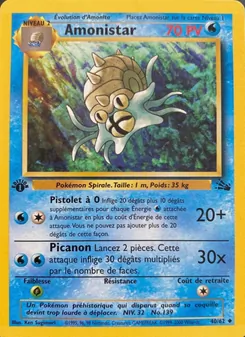 Carte Pokémon Amonistar 40 — Fossile