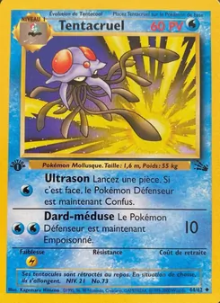 Carte Pokémon Tentacruel 44 — Fossile