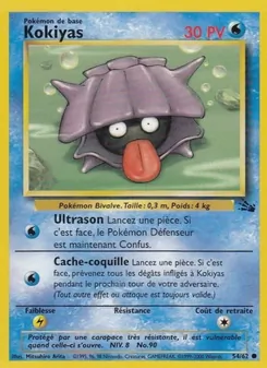 Carte Pokémon Kokiyas 54 — Fossile