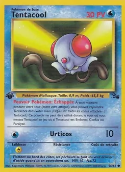 Carte Pokémon Tentacool 56 — Fossile