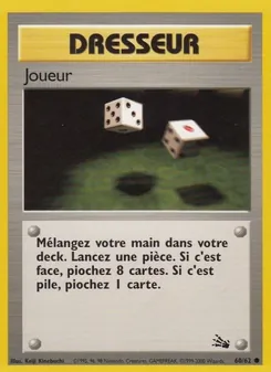 Carte Pokémon Joueur 60 — Fossile