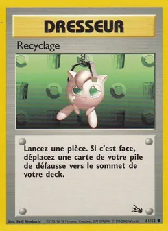 Carte Pokémon Recyclage 61 — Fossile