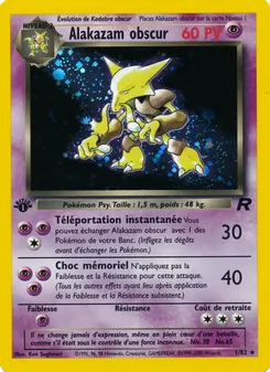 Carte Pokémon Alakazam obscur 1 — Team Rocket