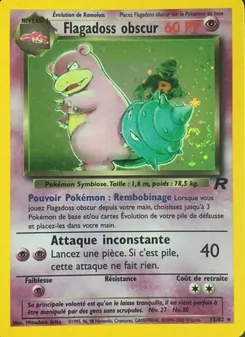 Carte Pokémon Flagadoss obscur 12 — Team Rocket