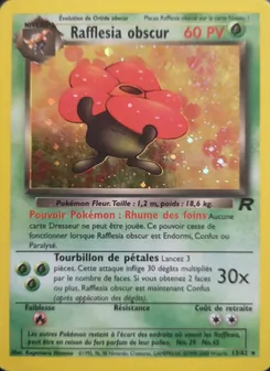 Carte Pokémon Rafflesia obscur 13 — Team Rocket